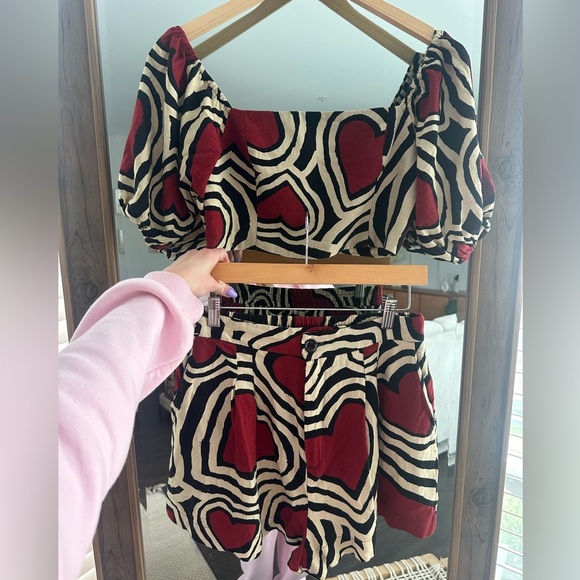 FARM Rio Heart Patterned Two-Piece Set - Picture 4 of 16